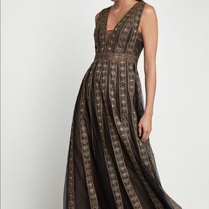 BCBG Tulle Pleat Dress